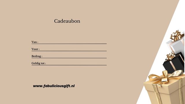 Digitale cadeaubon